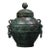 Bronze Lidded Jar With Chain Handles - Archaic Style Vessel For Sale