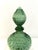 Vintage Green Bubble Glass Decanter For Sale - Image 4 of 5