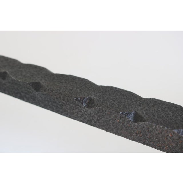 Antique Hand-Forged Wrought Iron Andirons, 1890s, Set of 2 For Sale - Image 6 of 13