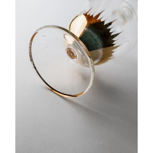 Vintage Murano Glass Carafe with Gilded Details and Stopper, 1960s For Sale - Image 10 of 11