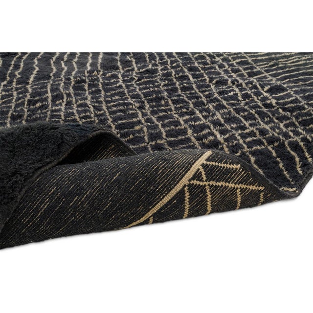 Early 21st Century Hand-Knotted Wool Rug by Azele Studio For Sale - Image 5 of 10