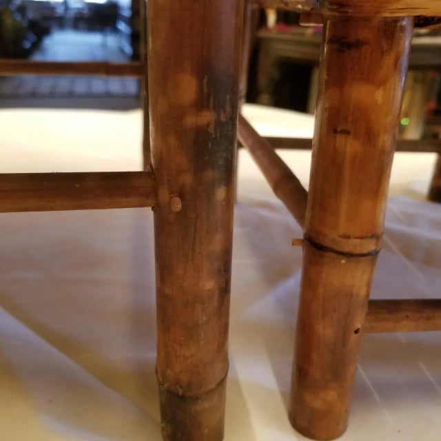 Vintage Nesting Bamboo Stands- Set of 3 For Sale - Image 4 of 7