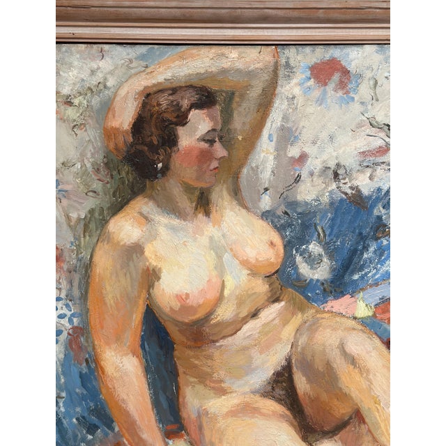 Hugo Linér, Nude Study, 1950s, Oil on Canvas, Framed For Sale - Image 13 of 18