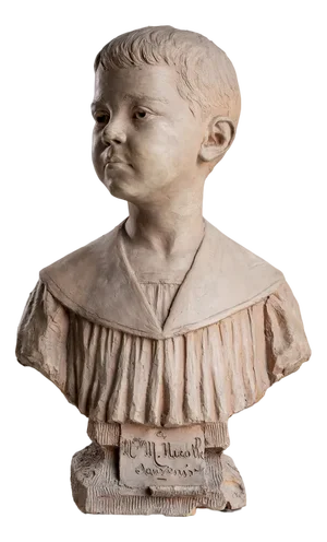 H.M. Becoré, Bust of a Boy, Late 19th Century, Terracotta