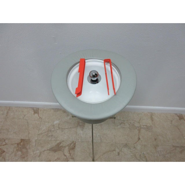 Metal Vintage Mid Century X Base Top Hat Ice Wine Champagne Bucket For Sale - Image 7 of 11