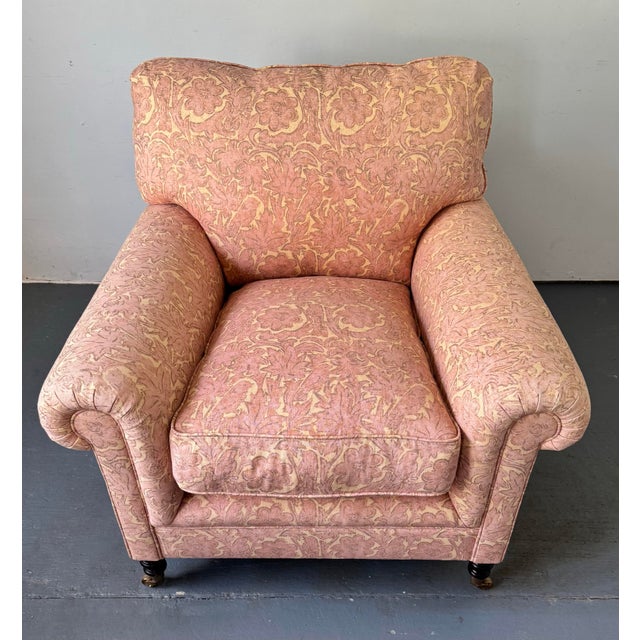 English George Smith Full Scroll Arm Chair For Sale - Image 3 of 10