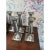 Contemporary Hand Molded Italian Pewter Candle Sticks - Set of 5 For Sale - Image 3 of 12