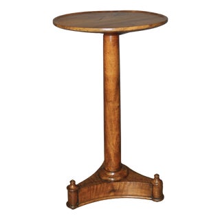 Empire Walnut Pedestal Table, 1900 For Sale