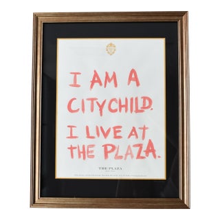 ‘I Am a City Child’ Framed Original Painting For Sale