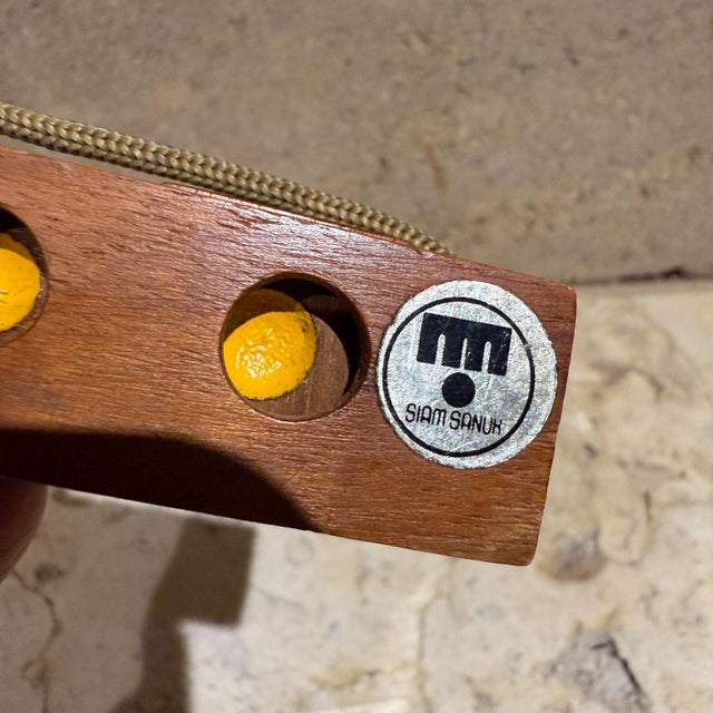 Siam Sanuk Vintage Wood Puzzle Mid-Century Modern Toy For Sale - Image 9 of 10