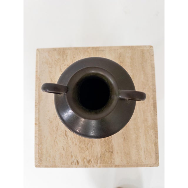 1930s Art Deco Bronze Vase from GAB, Sweden, 1930s For Sale - Image 5 of 8