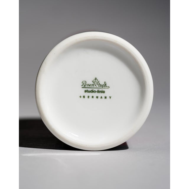 Black Bewegung Limited-Edition Porcelain Vase by Natale Sapone for Rosenthal Studio-Line, 1971 For Sale - Image 8 of 9