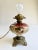 Victorian Early 20th Century Hand Painted Floral Gone With The Wind Oil Lamp Converted, w/ Nightlight For Sale - Image 3 of 18