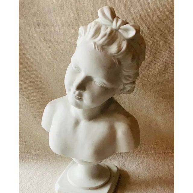 19th Century French Bisque Porcelain Bust of a Child For Sale - Image 10 of 18