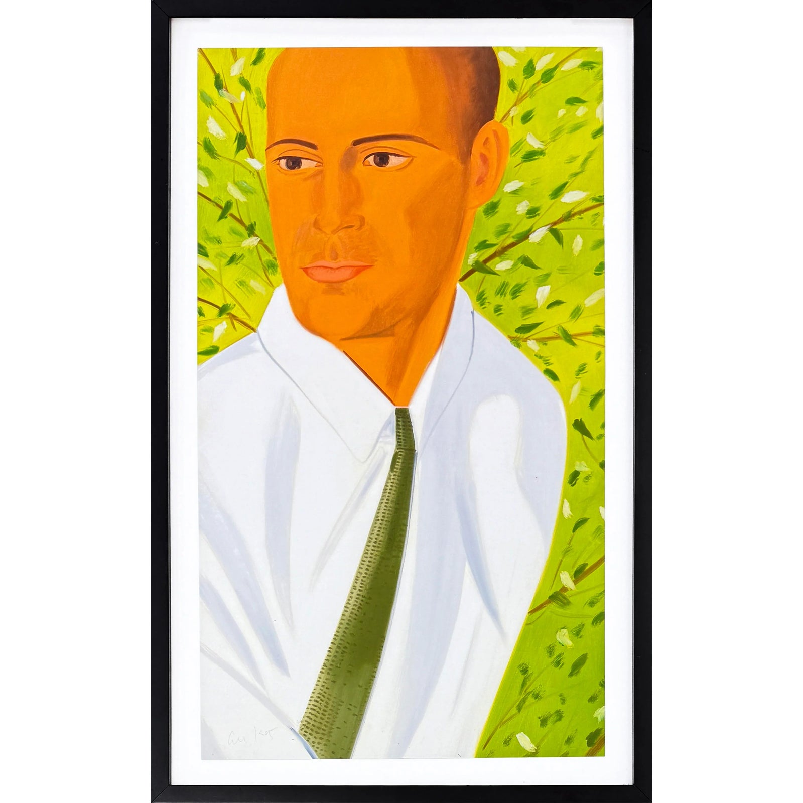 Alex Katz, Perry (From White Shirt), Framed Hand Signed Archival ...