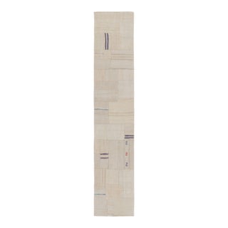 Vintage Turkish Runner in Beige-Brown Tones and Minimalist Design - Rug & Kilim For Sale
