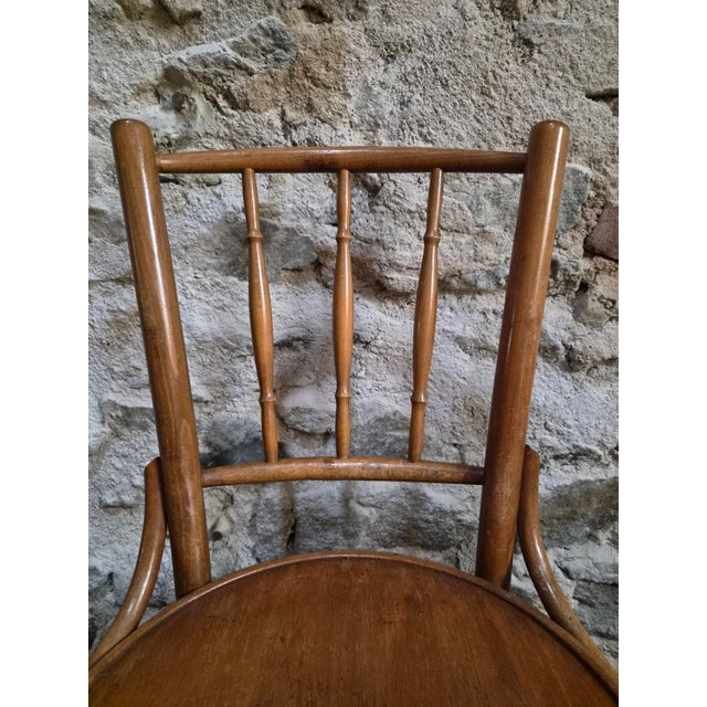Bentwood Bistro Chairs from Fischel, Former Czechoslovakia, 1930s, Set of 6 For Sale - Image 15 of 18