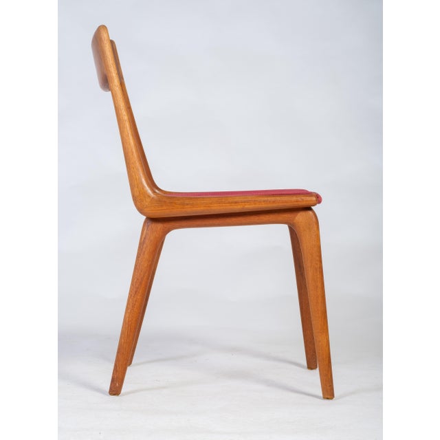 Boomerang Dining Chairs by Alfred & Erik Christensen for Slagelse Møbelværk, 1960s, Set of 4 For Sale - Image 5 of 10