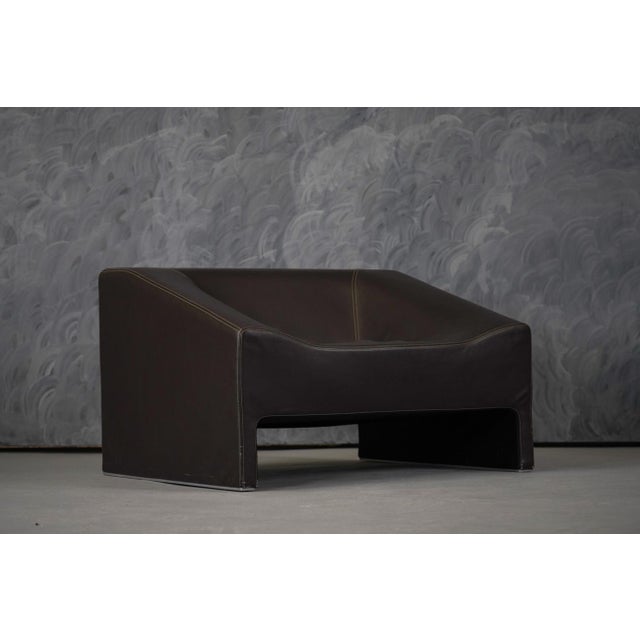 Malmo Lounge Chairs and Fjord Ottoman in Leather by Patricia Urquiola for Moroso, Italy, 2000s, Set of 3 For Sale - Image 11 of 18