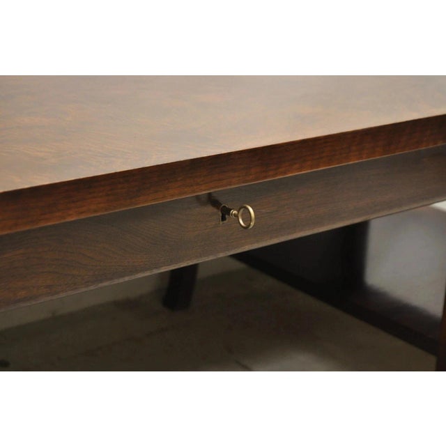 Late 20th Century Late 20th Century Bill Sofield for Baker 66" Long Modern One Drawer Mahogany Coffee Table For Sale - Image 5 of 12