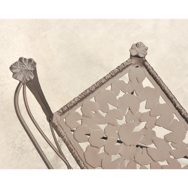 Set of Six Michael Taylor Arcadia High Back Bronzed Garden Chairs For Sale - Image 18 of 18