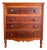 Antique Early 1800s New England Neoclassical Cherry and Mahogany Chest of Drawers For Sale