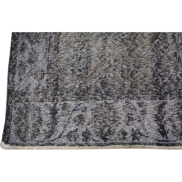 Turkish Vintage Turkish Overdyed Hand Knotted Wool Rug ,3'8 X 6'9 For Sale - Image 3 of 3