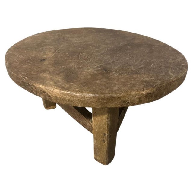 Lovely patina and character on this beautiful antique side table or stool. Circa 1950. We have a small collection. The...