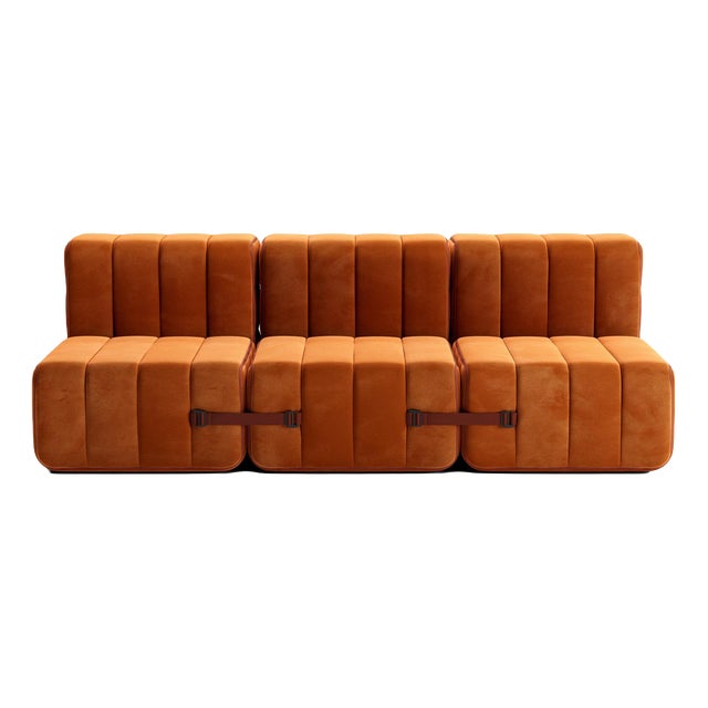 Modular Sofa with Sleeping Function in Barcelona Fabric by by Ambivalenz, Set of 6 For Sale