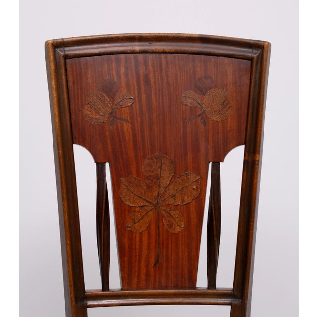 Wood Art Nouveau Side Chair by Louis Majorelle, 1900s For Sale - Image 7 of 11