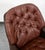 Metal 1960s Mid Century Danish Modern Lounge Chair Swivel Brown Leather Tufted Denmark MCM For Sale - Image 7 of 12