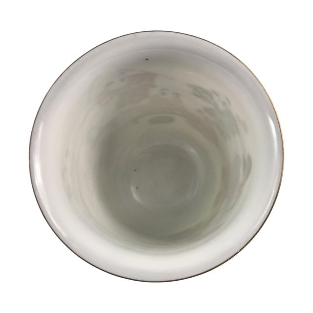 Blue Japanese Eggshell Porcelain Beaker Vase by Hichozan Shinpo for Arita, 1860-1880 For Sale - Image 8 of 11
