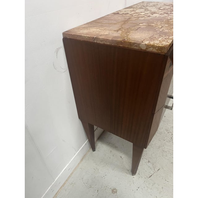 Art Deco Chest of Drawers with Canted Corners in Mahogany Veneer For Sale - Image 12 of 14