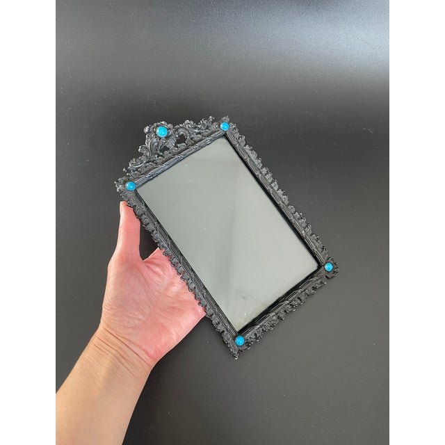 Antique Victorian Jeweled Photo Frame For Sale - Image 9 of 12
