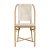 Tobias Outdoor Rattan Bistro Dining Chair, Beige & White For Sale In Chicago - Image 6 of 6