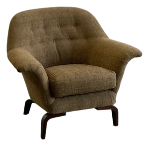 1960s Danish Lounge Chair in Tweed