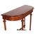 Wax-Polished Walnut Demi-Lune Console Table attributed to Bassanos Ebanistery, 1920s For Sale - Image 3 of 8