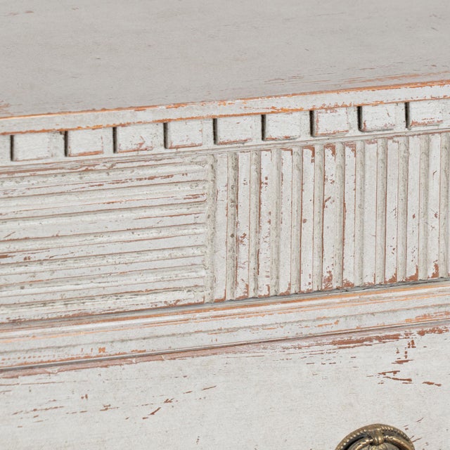 Wood Pair, 19th Century Painted Gustavian Chest of Drawers or Nightstands For Sale - Image 7 of 12