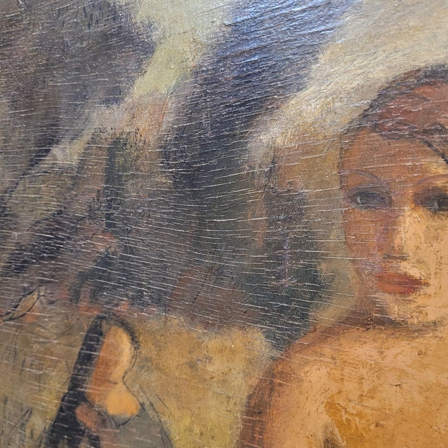 Brown Agustín Carrera, Roquelaure, 1920s, Oil on Board For Sale - Image 8 of 18
