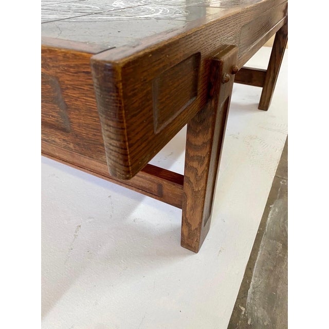 Vintage Asti by Vallauris Ceramic Tile Top Coffee Table For Sale - Image 15 of 17