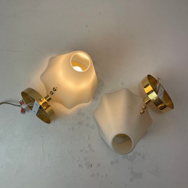 Murano Glass Wall Lamps, Italy, 1980s, Set of 2 For Sale - Image 3 of 14