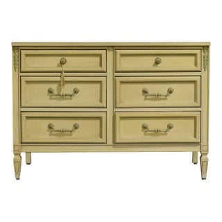 Mid Century Transitional 6 Drawer Dresser by Thomasville For Sale