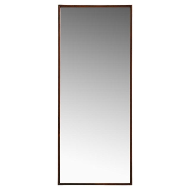 1950s Mirror with Rosewood Frame by Rimbert Sandholt for Glas & Trä Hovmantorp, 1950s For Sale - Image 5 of 5