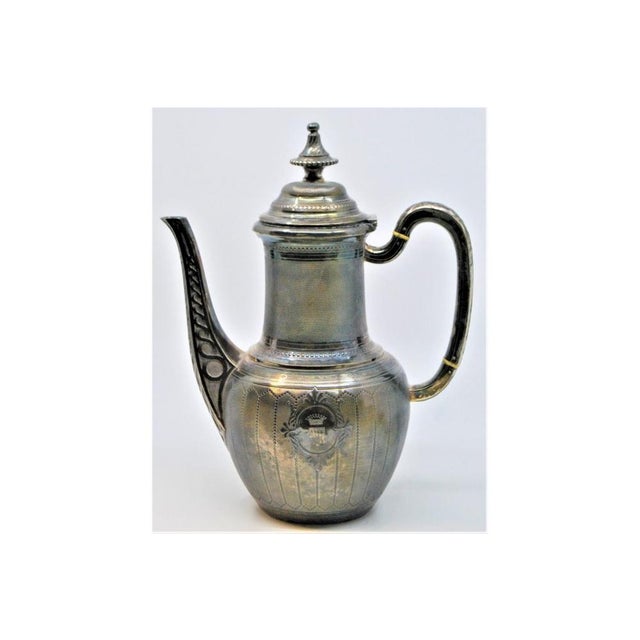 Fluted Silver Teapot with Royal Insignia For Sale - Image 10 of 10