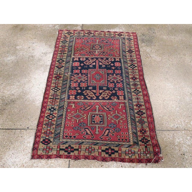 Galerie Shabab Collection Mid-20th Century Turkish Anatolian Throw Rug For Sale - Image 4 of 8