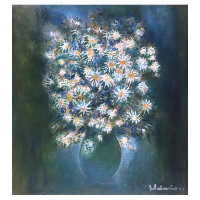 Laimdots Murnieks, Daisies, 1992, Oil on Cardboard For Sale