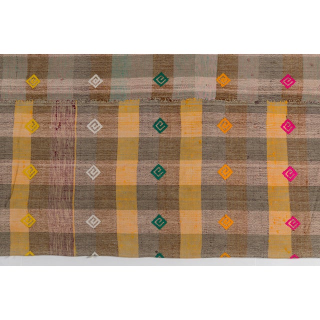 Textile 1960s Colorful Anatolian Wool Carpet For Sale - Image 7 of 9