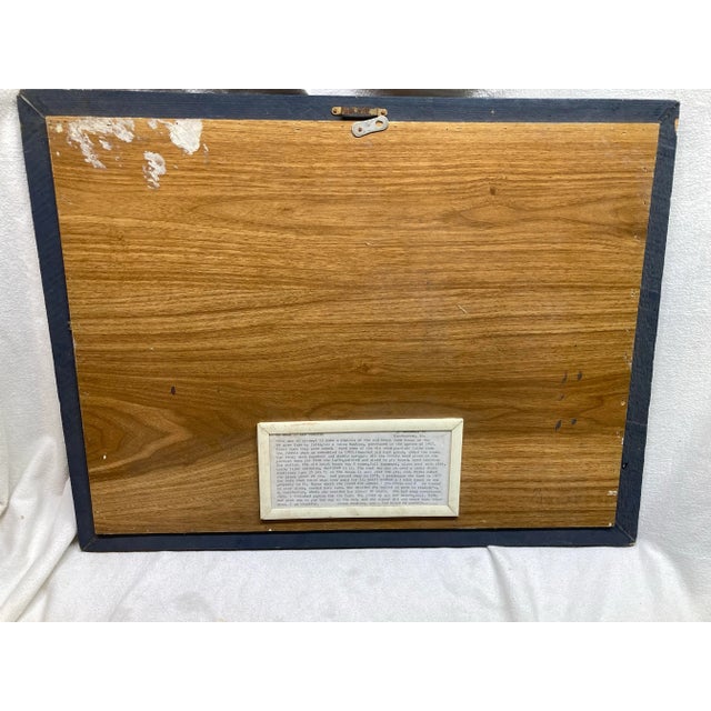 Late 20th Century Primitive Wall Picture Folk Art Mixed Media Narrated Replica Family Farmhouse For Sale - Image 5 of 6