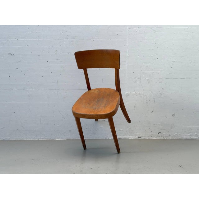 Mid-Century Swiss Wooden Chair by A. Brandenberg, Uster For Sale - Image 9 of 15