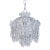 Vintage Hand Cut Glass Dish Basket Pendant For Sale
